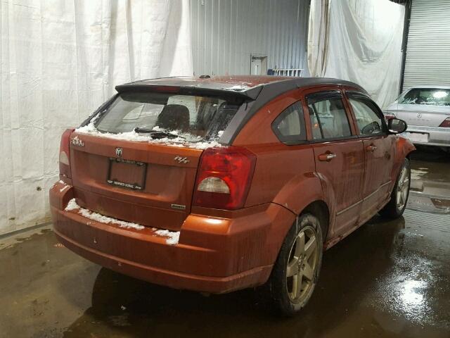 1B3HE78K07D283376 - 2007 DODGE CALIBER R/ ORANGE photo 4