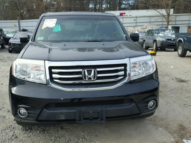 5FNYF4H60CB012558 - 2012 HONDA PILOT EXL BLACK photo 9