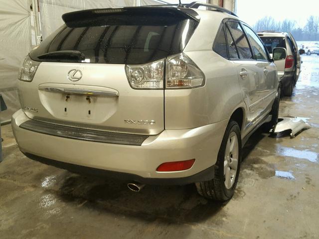 JTJGA31U440040521 - 2004 LEXUS RX 330 SILVER photo 4