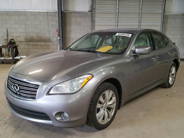 JN1BY1AR6BM375006 - 2011 INFINITI M37 X GRAY photo 2