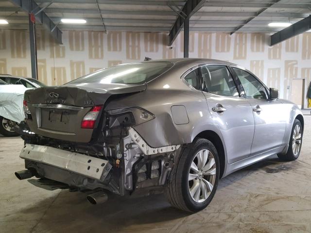 JN1BY1AR6BM375006 - 2011 INFINITI M37 X GRAY photo 4