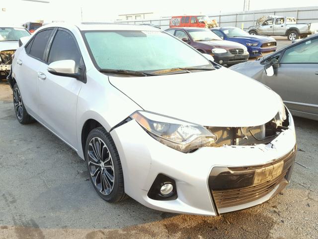 5YFBURHE0EP008632 - 2014 TOYOTA COROLLA L SILVER photo 1