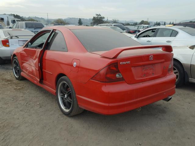 1HGEM21521L041912 - 2001 HONDA CIVIC LX RED photo 3