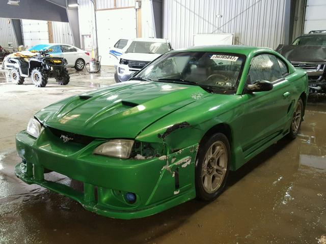 1FALP42X1VF195241 - 1997 FORD MUSTANG GT GREEN photo 2