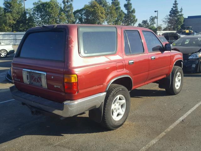 JT3VN29VXP0017100 - 1993 TOYOTA 4RUNNER VN RED photo 4