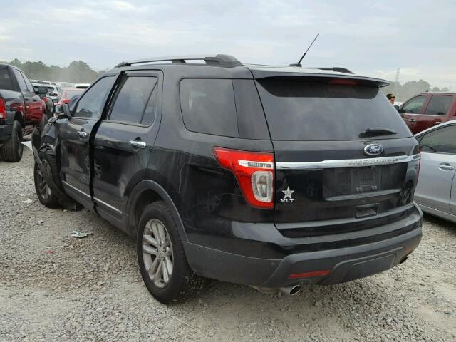 1FMHK7D88CGA47838 - 2012 FORD EXPLORER X BLACK photo 3