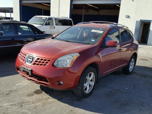 JN8AS58V58W140523 - 2008 NISSAN ROGUE S RED photo 2