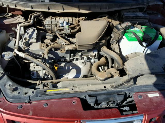 JN8AS58V58W140523 - 2008 NISSAN ROGUE S RED photo 7