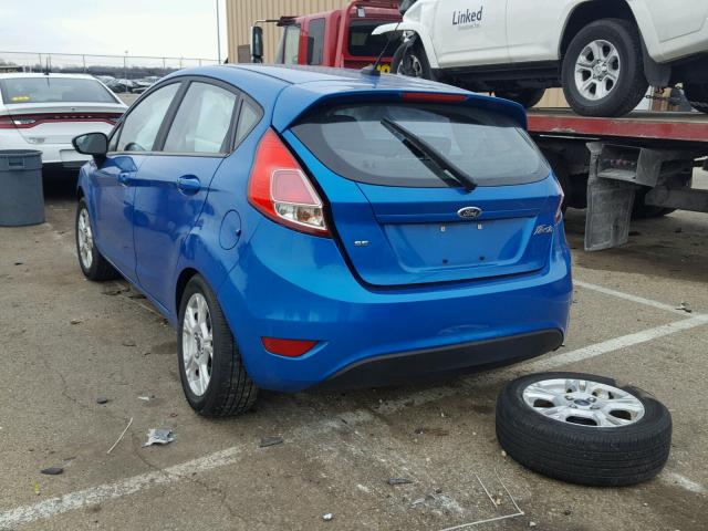 3FADP4EJXFM216343 - 2015 FORD FIESTA SE BLUE photo 3