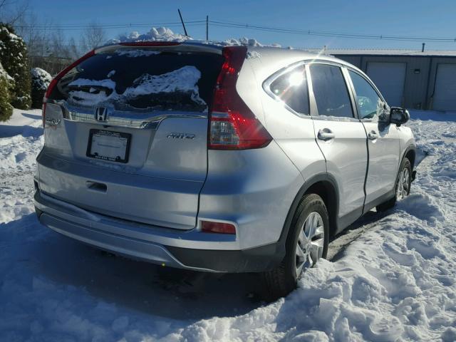 5J6RM4H51FL079201 - 2015 HONDA CR-V EX SILVER photo 4