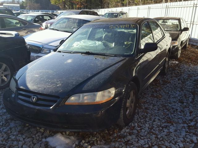 1HGCG16512A068811 - 2002 HONDA ACCORD EX BLACK photo 2