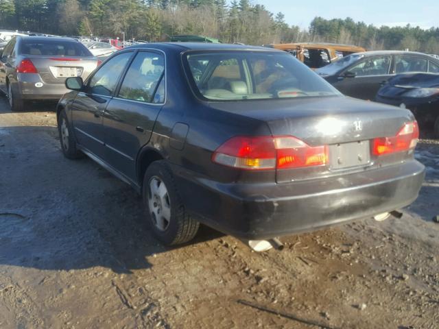 1HGCG16512A068811 - 2002 HONDA ACCORD EX BLACK photo 3