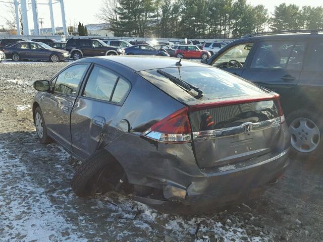 JHMZE2H35DS004394 - 2013 HONDA INSIGHT GRAY photo 3