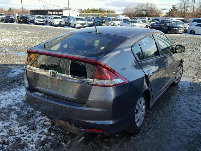 JHMZE2H35DS004394 - 2013 HONDA INSIGHT GRAY photo 4