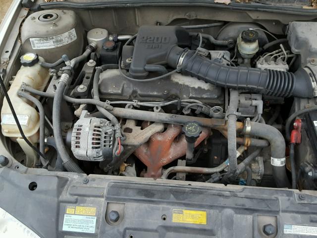 1G1JC524017273658 - 2001 CHEVROLET CAVALIER B TAN photo 7