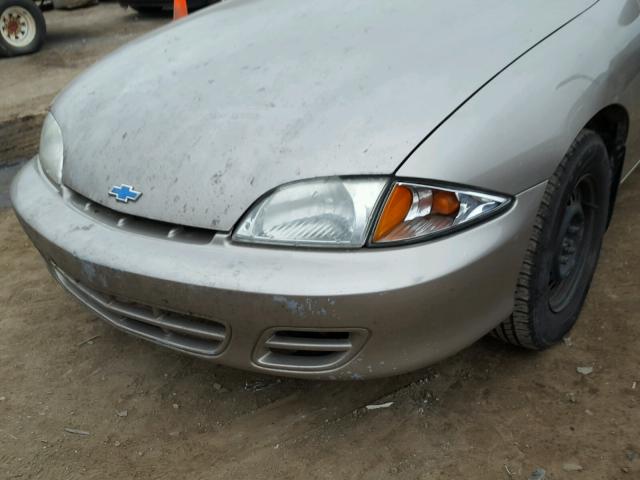 1G1JC524017273658 - 2001 CHEVROLET CAVALIER B TAN photo 9