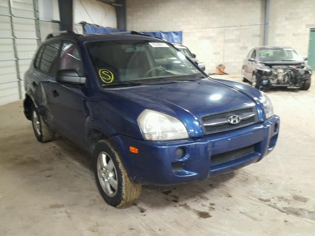 KM8JM12B67U615759 - 2007 HYUNDAI TUCSON GLS BLUE photo 1