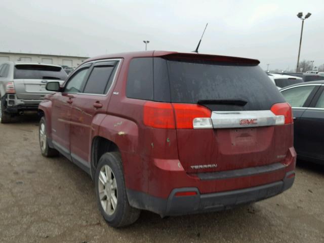 2CTALMEC5B6292961 - 2011 GMC TERRAIN SL RED photo 3