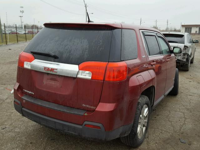 2CTALMEC5B6292961 - 2011 GMC TERRAIN SL RED photo 4