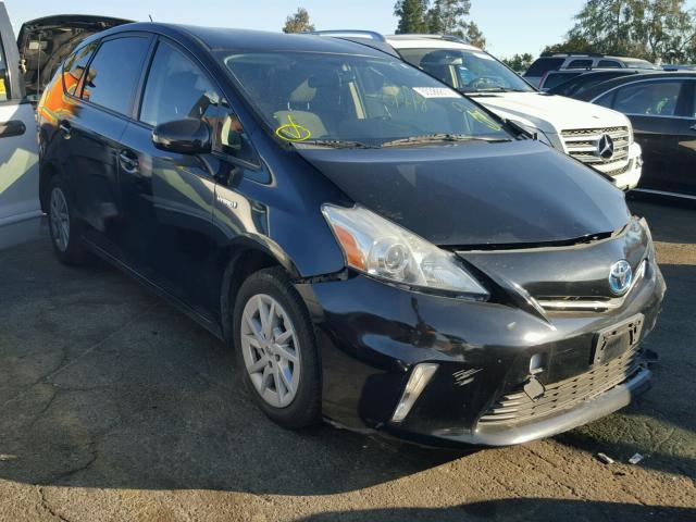 JTDZN3EU8C3034390 - 2012 TOYOTA PRIUS V BLACK photo 1