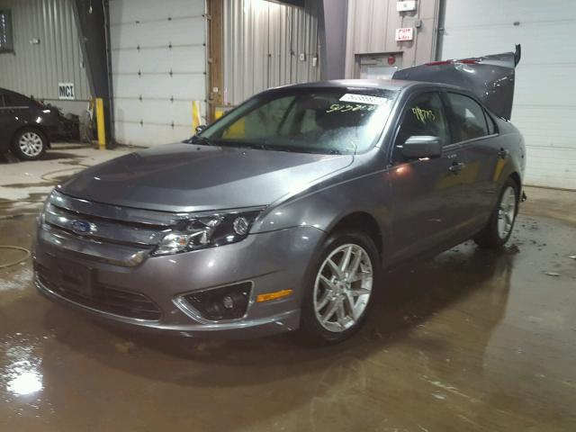 3FAHP0JG2CR192526 - 2012 FORD FUSION SEL GRAY photo 2