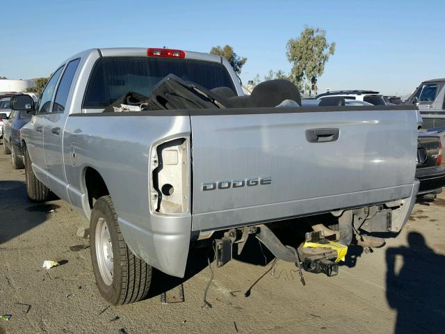 1D7HA18K64J282338 - 2004 DODGE RAM 1500 S SILVER photo 3