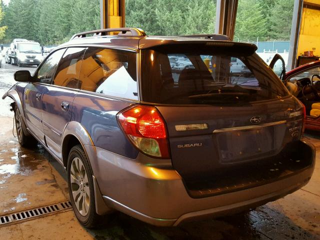 4S4BP86C784359270 - 2008 SUBARU OUTBACK 3. BLUE photo 3