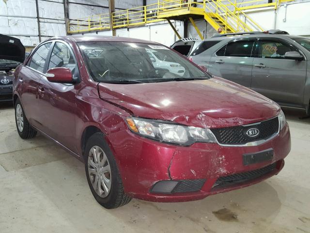 KNAFU4A24A5127857 - 2010 KIA FORTE EX RED photo 1