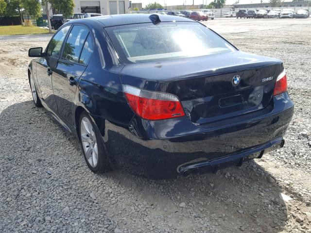 WBANB33525CN64552 - 2005 BMW 545 I BLACK photo 3