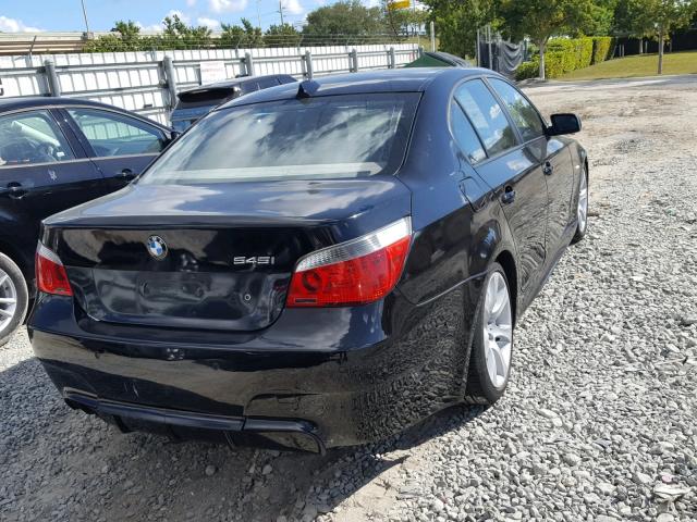 WBANB33525CN64552 - 2005 BMW 545 I BLACK photo 4