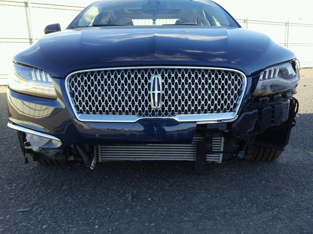 3LN6L5FC1HR631301 - 2017 LINCOLN MKZ RESERV BLUE photo 9