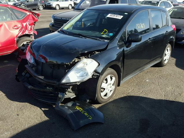 3N1BC13E47L440154 - 2007 NISSAN VERSA S BLACK photo 2