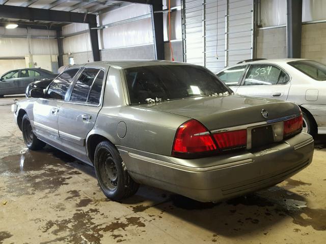 2MEFM74W72X619221 - 2002 MERCURY GRAND MARQ GRAY photo 3