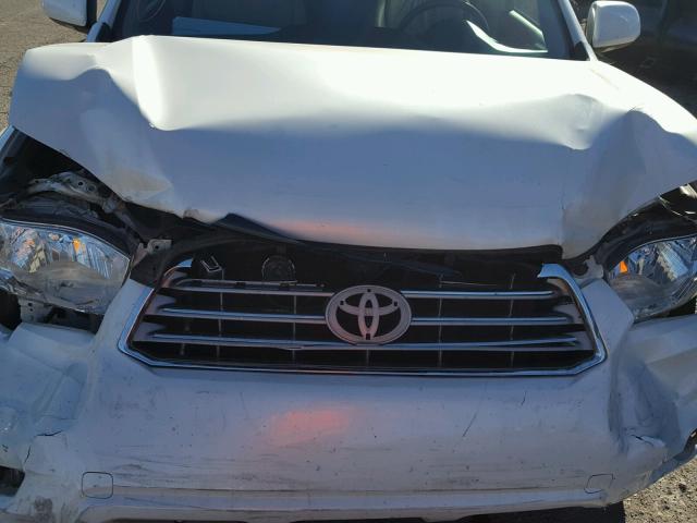 JTEES42A192141167 - 2009 TOYOTA HIGHLANDER WHITE photo 7