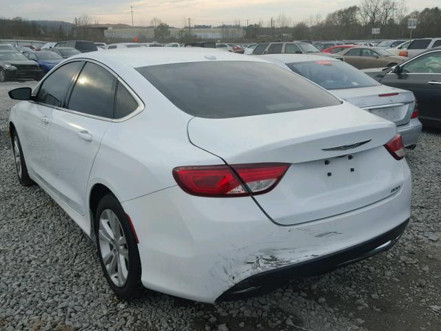 1C3CCCAB1GN166390 - 2016 CHRYSLER 200 LIMITE WHITE photo 3