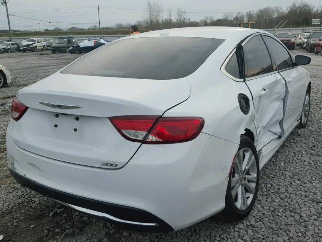 1C3CCCAB1GN166390 - 2016 CHRYSLER 200 LIMITE WHITE photo 4