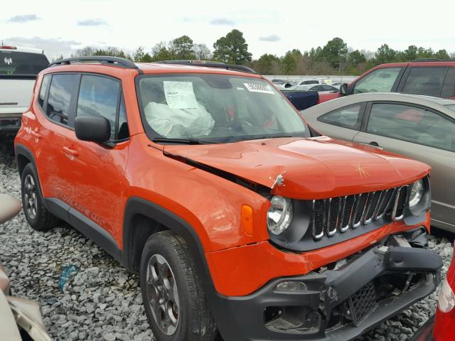 ZACCJAAT7GPE22537 - 2016 JEEP RENEGADE S 橙色 照片 1