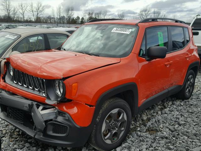 ZACCJAAT7GPE22537 - 2016 JEEP RENEGADE S 橙色 照片 2
