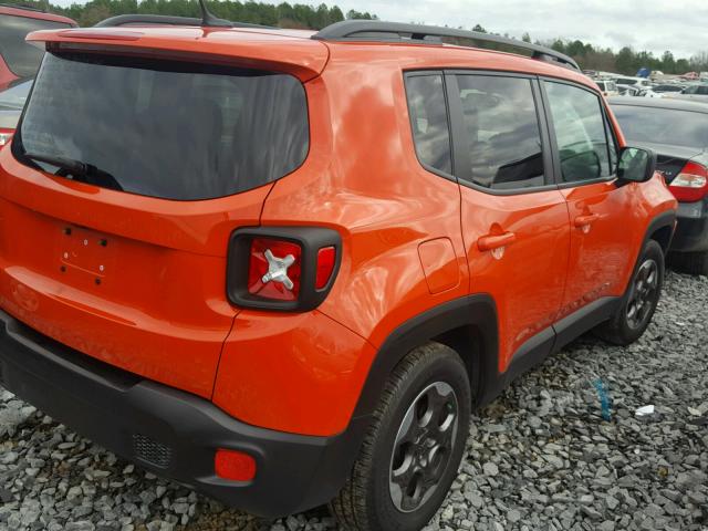 ZACCJAAT7GPE22537 - 2016 JEEP RENEGADE S 橙色 照片 4