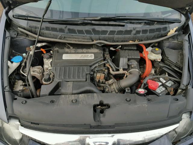 JHMFA36219S011090 - 2009 HONDA CIVIC HYBR GRAY photo 7