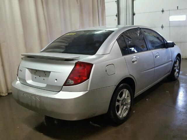 1G8AL52F54Z174054 - 2004 SATURN ION LEVEL SILVER photo 4