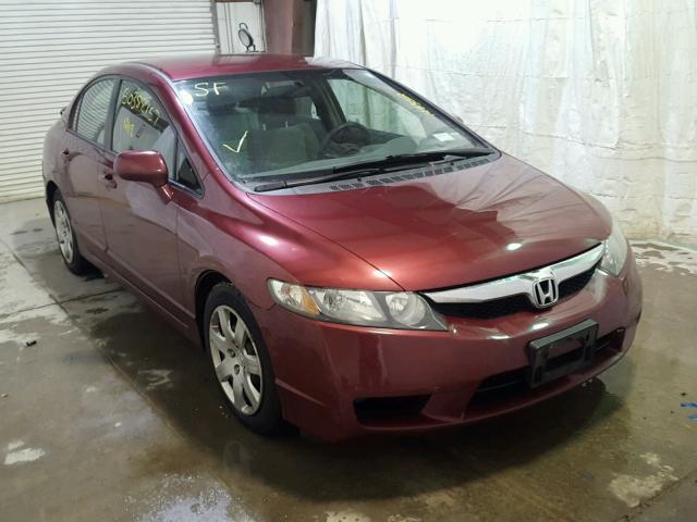 2HGFA1F50AH577612 - 2010 HONDA CIVIC LX RED photo 1