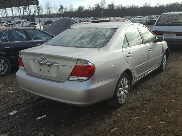 4T1BE32K26U150523 - 2006 TOYOTA CAMRY LE ვერცხლისფერი ფოტო 4