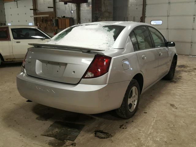 1G8AJ52F23Z142456 - 2003 SATURN ION LEVEL SILVER photo 4
