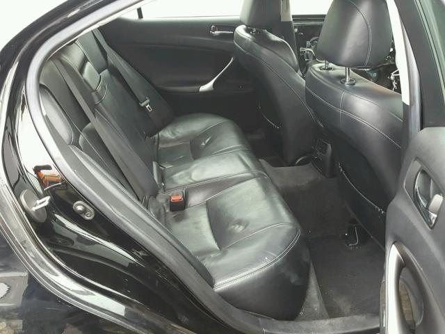 JTHCK262992029816 - 2009 LEXUS IS 250 BLACK photo 6