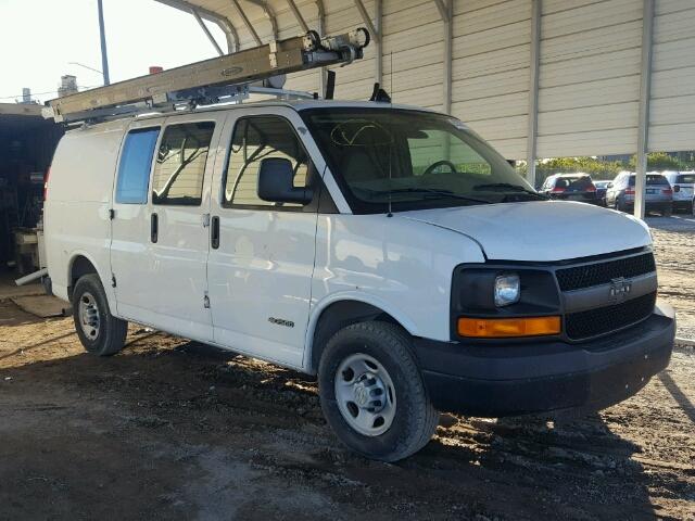 1GCGG25VX61174154 - 2006 CHEVROLET EXPRESS G2 WHITE photo 1