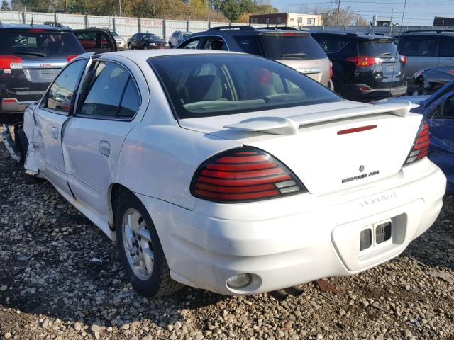 1G2NF52E13M717177 - 2003 PONTIAC GRAND AM S WHITE photo 3