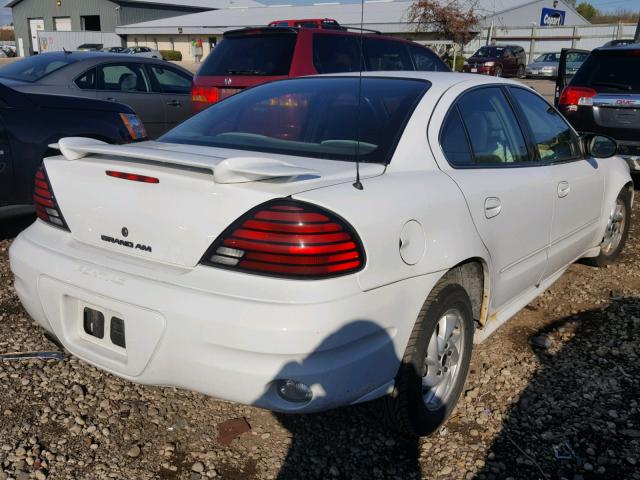 1G2NF52E13M717177 - 2003 PONTIAC GRAND AM S WHITE photo 4