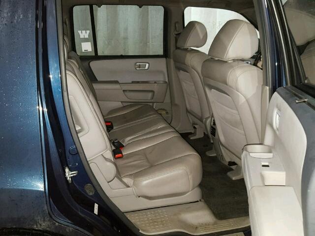 5FNYF4H97BB103464 - 2011 HONDA PILOT TOUR BLUE photo 6