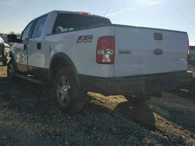 1FTPW14504KD50344 - 2004 FORD F150 SUPER WHITE photo 3